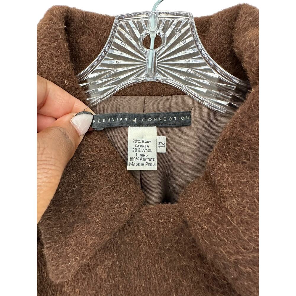 Peruvian Connection Brown Preppy Basic Classic Al… - image 2